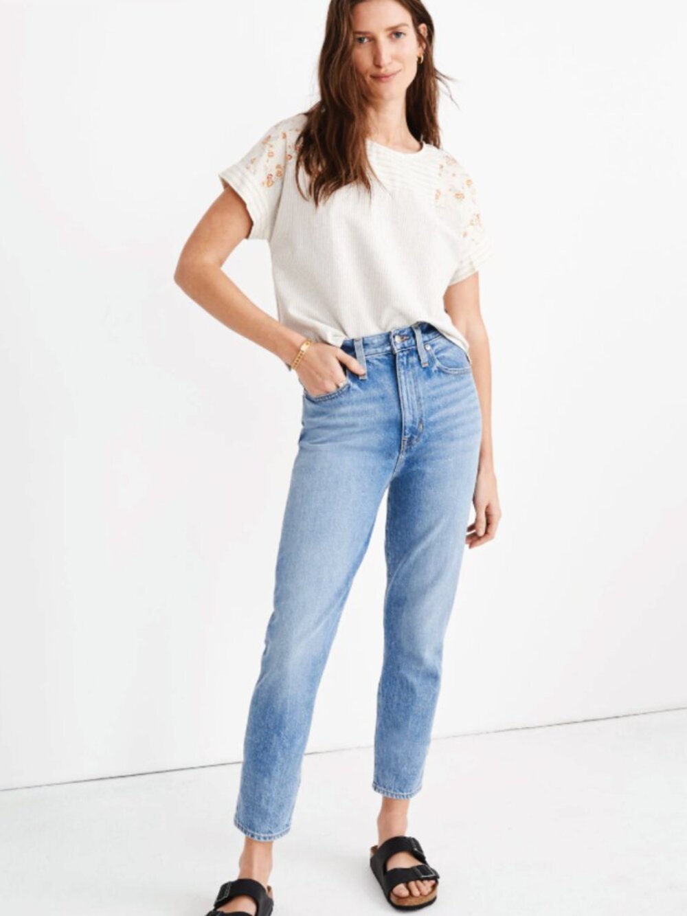 NWT Madewell "The MomJean" in Basley Wash, Style# AA585, Size 31